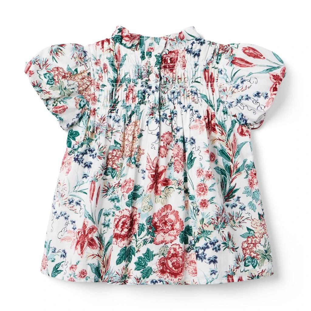 商品Janie and Jack|Floral Smocked Blouse (Toddler/Little Kids/Big Kids),价格¥290,第2张图片详细描述