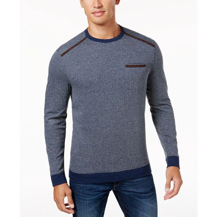 商品Tasso Elba|Men's Stripe Pocket Sweatshirt, Created for Macy's,价格¥229,第1张图片