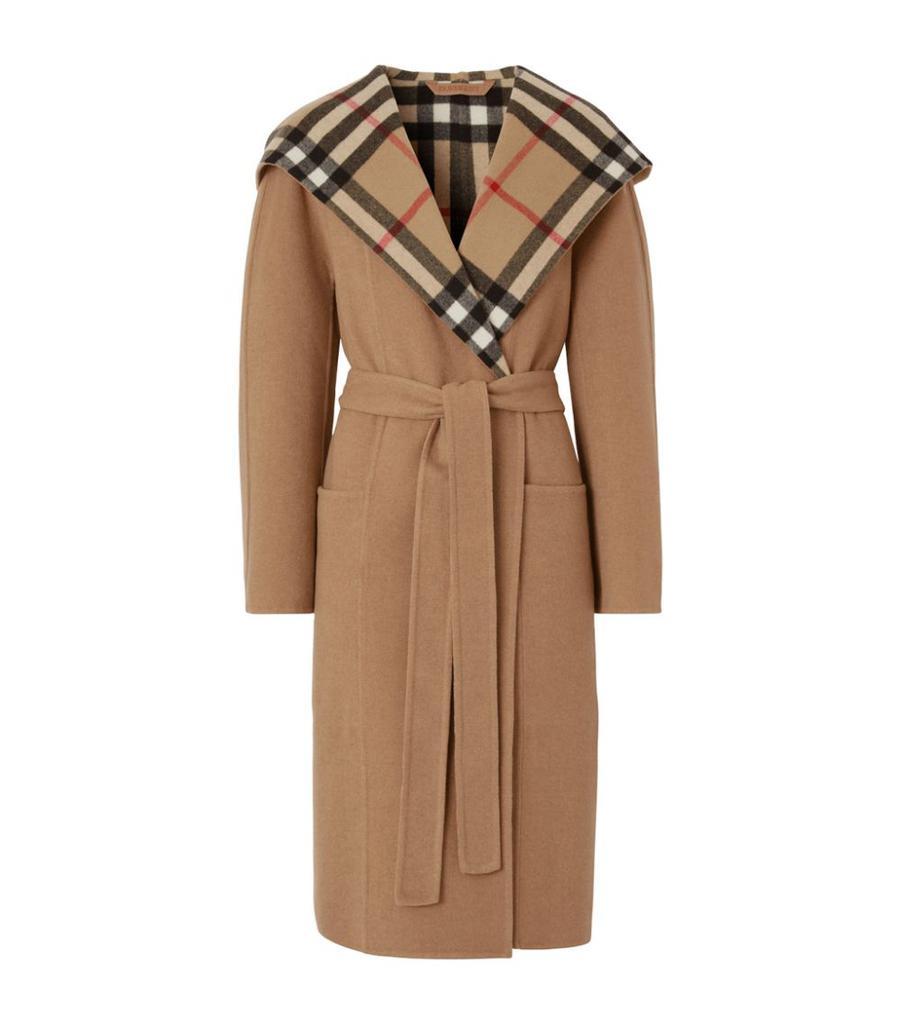 商品Burberry|Wool Wrap Coat,价格¥21263,第1张图片