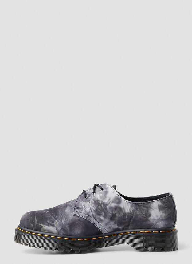 商品Dr. Martens|x Pleasures 1461 Tie-Dye Shoes in Grey,价格¥664,第5张图片详细描述