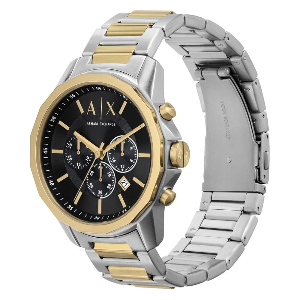 商品Armani Exchange|Men's Quartz Chronograph Multi Stainless Steel Watch 44mm Set, 2 Pieces,价格¥1266,第4张图片详细描述