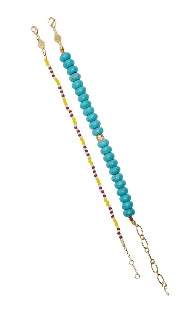 商品Anni Lu|Anni Lu - Pacifico and Surfs Up Bracelet Set - Multi - OS - Moda Operandi - Gifts For Her,价格¥342,第1张图片