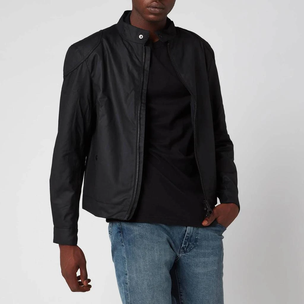 商品Barbour|Barbour International Men's Stove Wax Jacket - Black,价格¥913,第1张图片