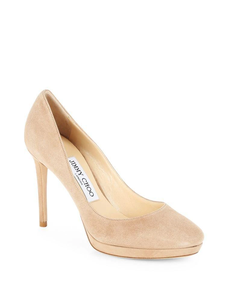 商品Jimmy Choo|Slip-On Leather Platform Pumps,价格¥2641,第1张图片