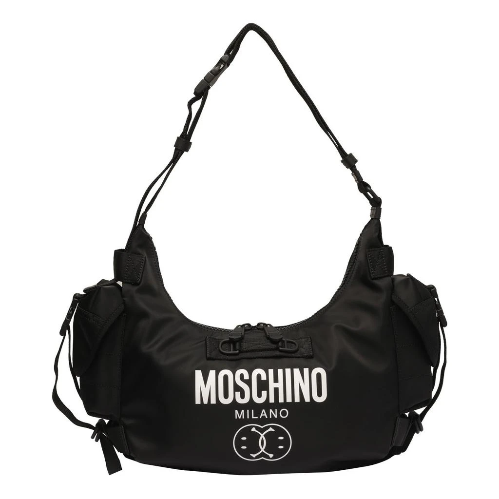 商品Moschino|Moschino Logo-Printed Hobo Crossbody Bag,价格¥3002,第1张图片