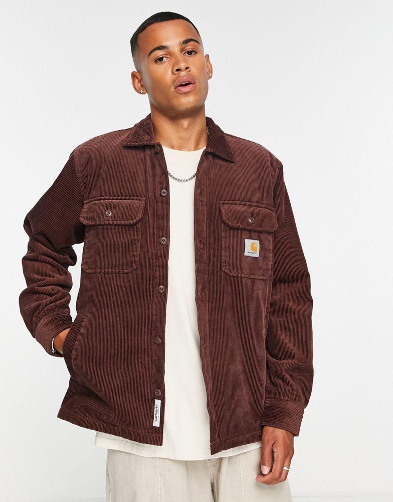 Carhartt WIP  whitsome corduroy shacket in brown商品第1张图片规格展示