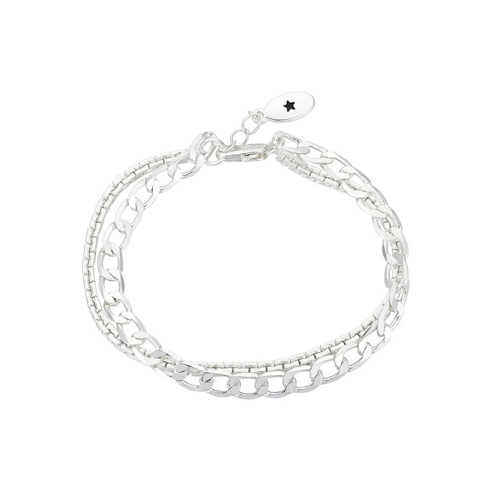 商品Unwritten|Silver Plated or Gold Flash Plated Double Strand Bracelet,价格¥268,第1张图片