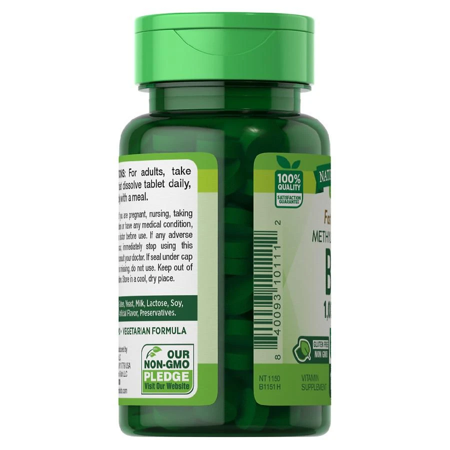商品Nature's Truth|Methylcobalamin B-12 1, 000 mcg Berry,价格¥73,第4张图片详细描述