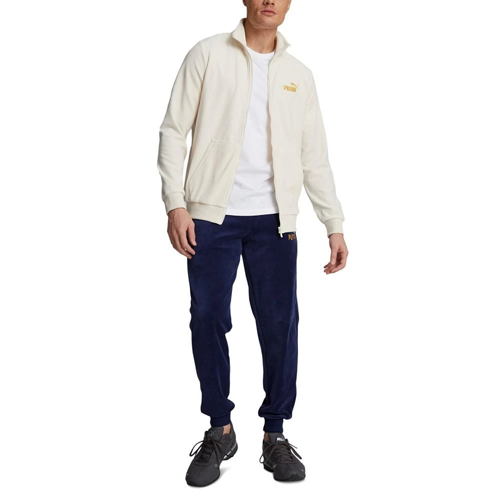 商品Puma|Men's ESS+ Minimal Gold Velour Track Pants,价格¥305,第3张图片详细描述