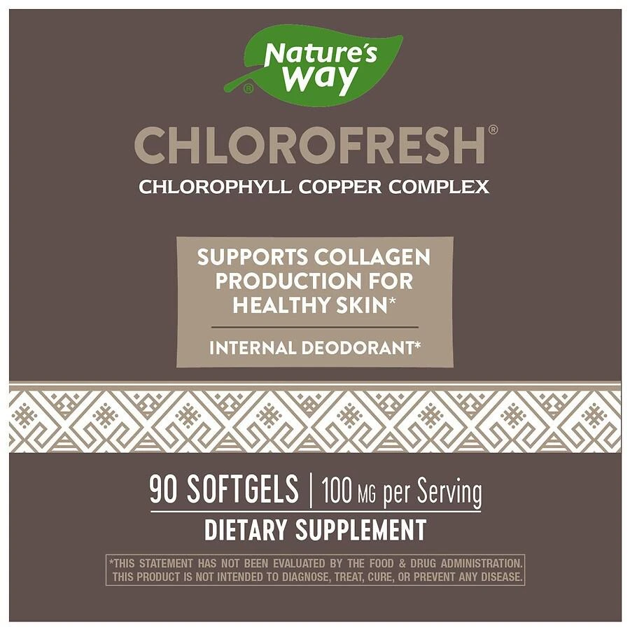 商品Nature's Way|Chlorofresh Internal Deodorant,价格¥125,第3张图片详细描述