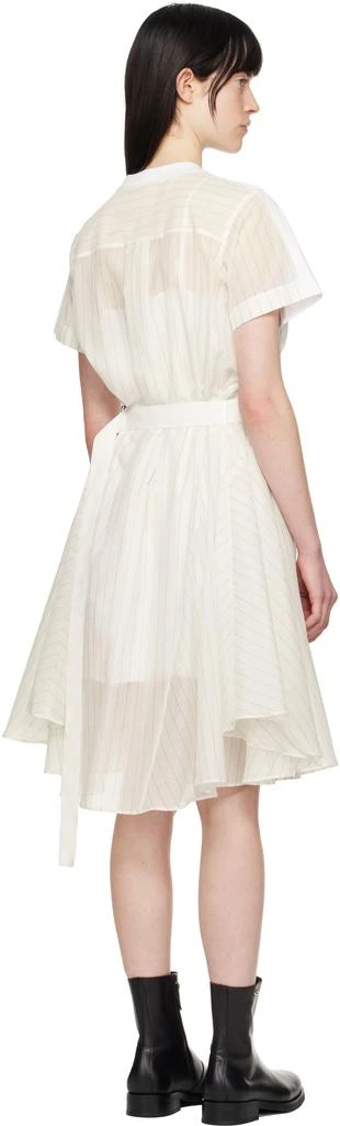 【sacai】オフホワイト Spun Organza & Cotton Jerseyワンピース Spun Organza x Cotton Jersey Dress | sacai Official Store