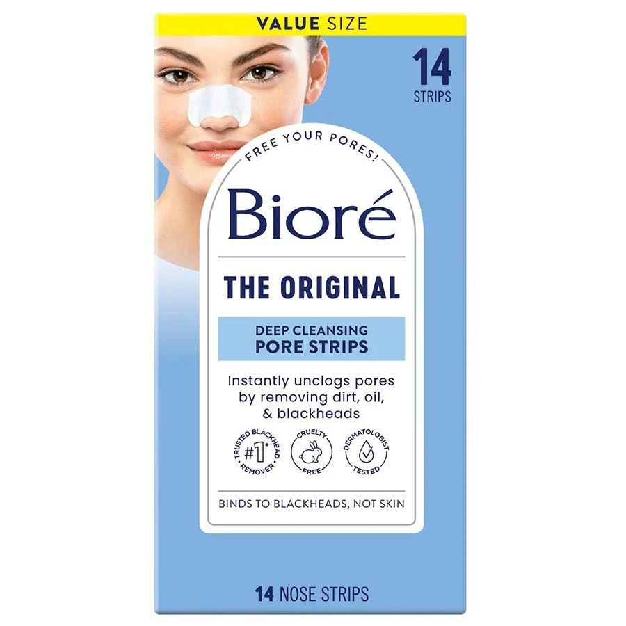 商品Biore|The Original Deep Cleansing Pore Strips Nose Strips For Blackhead Removal Citrus, Original,价格¥91,第1张图片