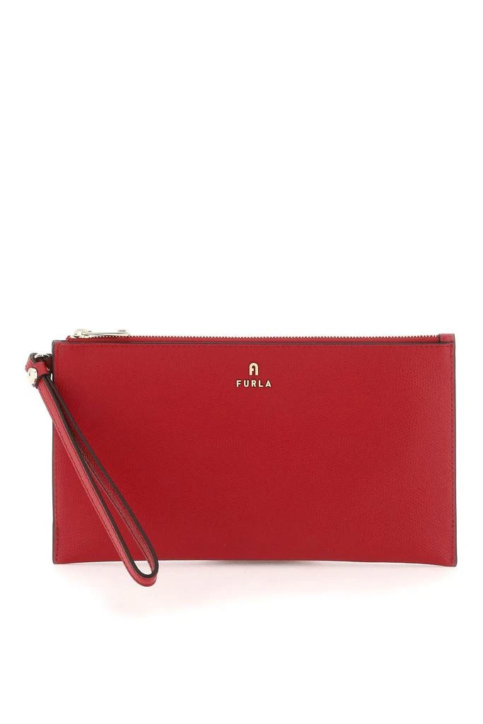 商品Furla|Furla Logo Plaque Zip-Up Clutch Bag,价格¥556,第1张图片