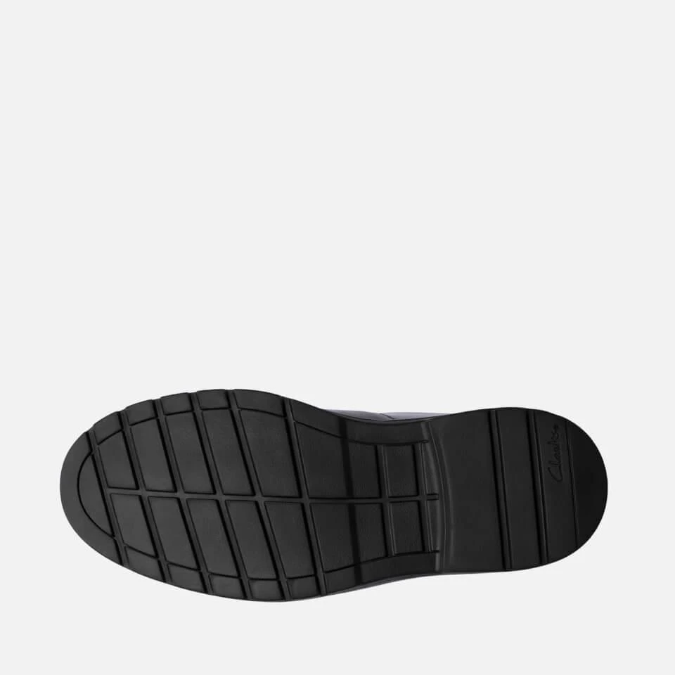 CLARKS YOUTH LOXHAM CRAFT SCHOOL SHOES - BLACK LEATHER 商品