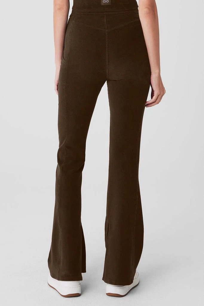 商品Alo|Micro Corduroy High-Waist Winter Break Flare Pant - Espresso,价格¥960,第3张图片详细描述