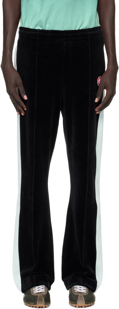 Schwarze Velours-Trainingshose image 2