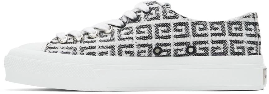 商品Givenchy|Black & White City Low 4G Sneakers,价格¥2333,第3张图片详细描述