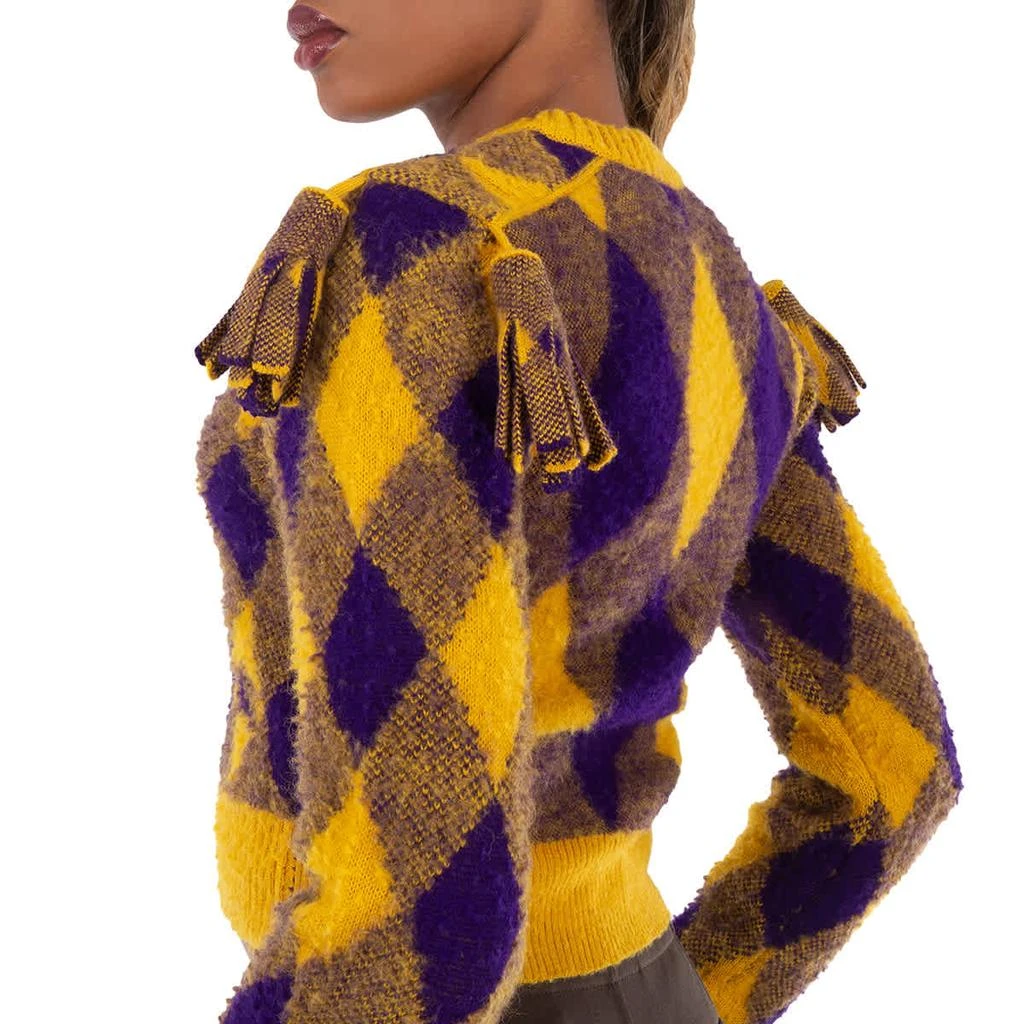 商品Burberry|Wool Argyle Sweater With Check Pattern,价格¥2484,第2张图片详细描述