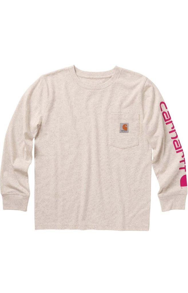 商品Carhartt|(CA9887) Long-Sleeve Graphic Pocket T-Shirt - Oatmeal Heather,价格¥116,第1张图片