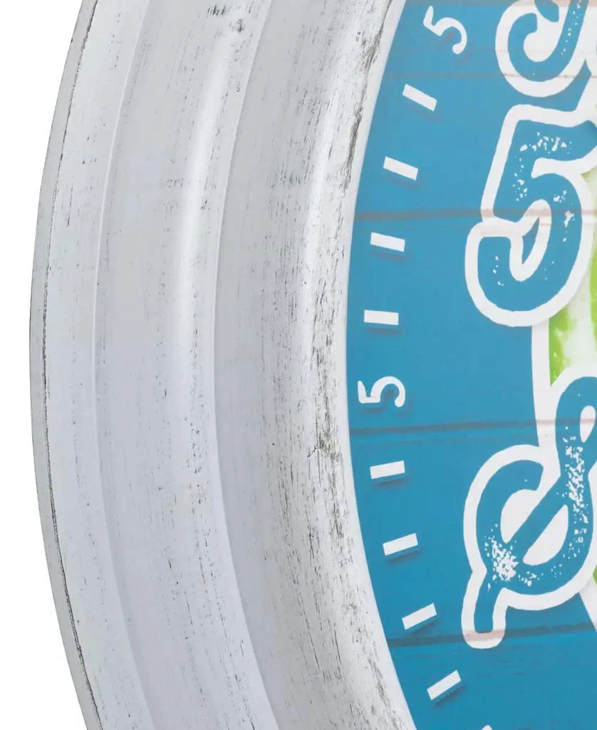 433-3841MV2T 15.75" Margaritaville Indoor, Outdoor Wall Clock with Temp It's 5 O'Clock Somewhere 商品