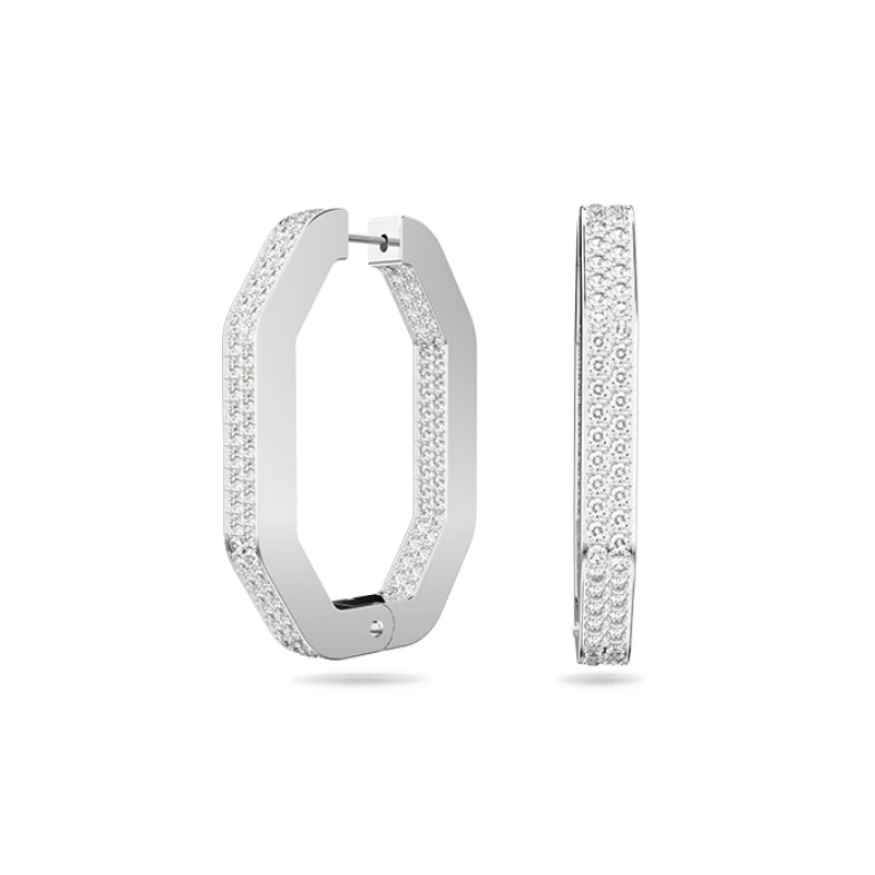 SWAROVSKI 施华洛世奇 DEXTERA 大圈耳环（大） 饰品 礼物 小众夸张 5639099 商品