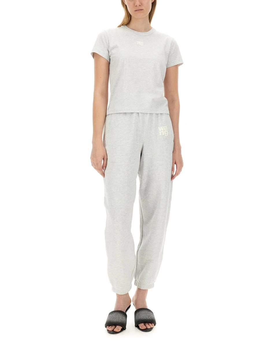 商品【商品预售7天】 Alexander Wang|Alexander Wang 女士T恤 4CC3241521050-0 灰色,价格¥1210,第3张图片详细描述