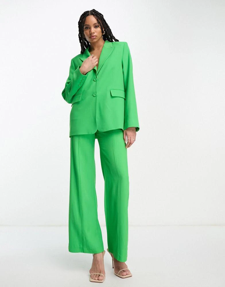 商品& Other Stories|& Other Stories co-ord wool blend blazer in bright green,价格¥583,第2张图片详细描述