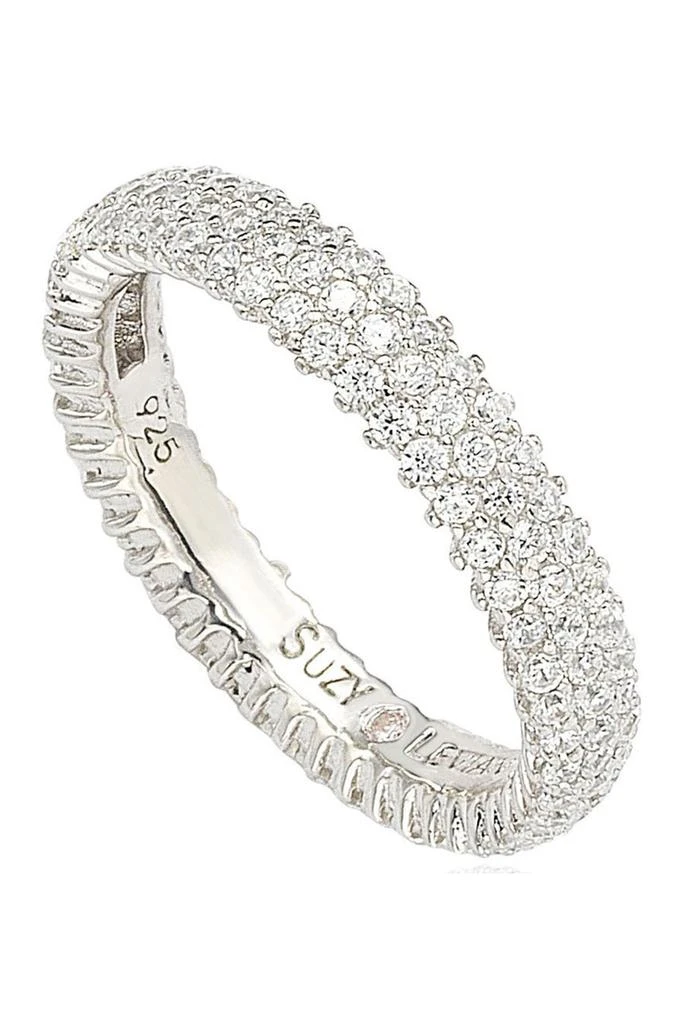 商品Suzy Levian|Sterling Silver Pavé Cubic Zirconia Eternity Band Ring,价格¥975,第1张图片