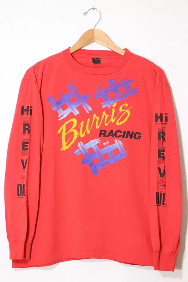 商品Urban Outfitters|Vintage Burris Racing Long Sleeve T-shirt Made in USA,价格¥445,第1张图片