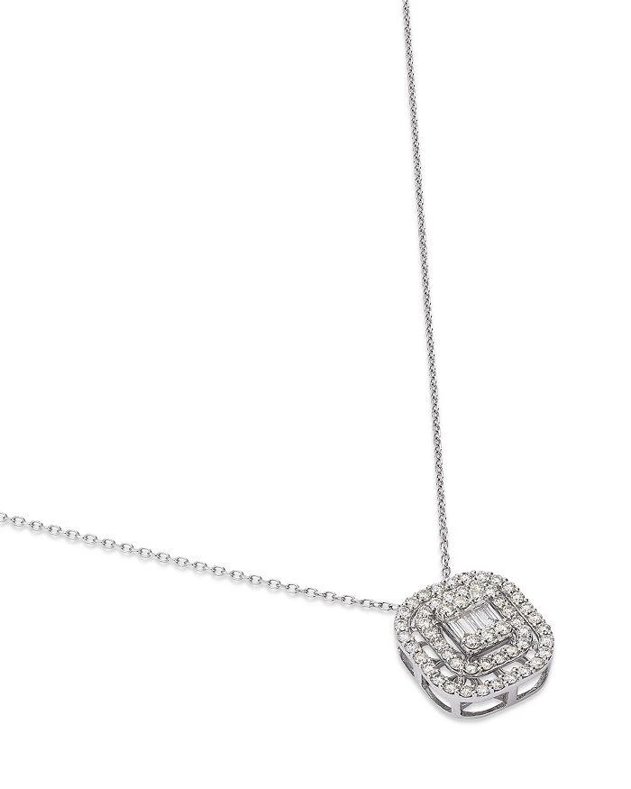 商品Bloomingdale's|Diamond Geometric Pendant Necklace in 14K White Gold, 0.50 tcw,价格¥11781,第3张图片详细描述