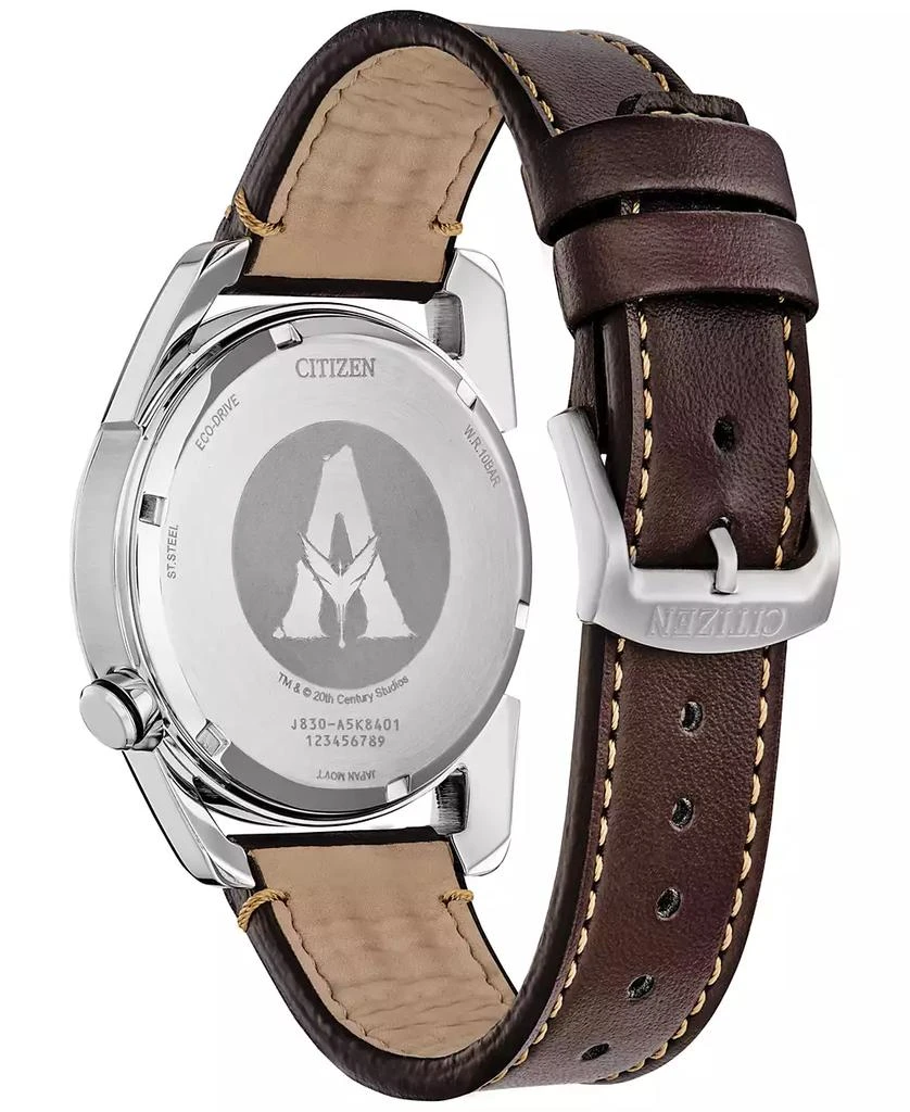 商品Citizen|Eco-Drive Men's Avatar Brown Leather Strap Watch 42mm,价格¥1959,第3张图片详细描述