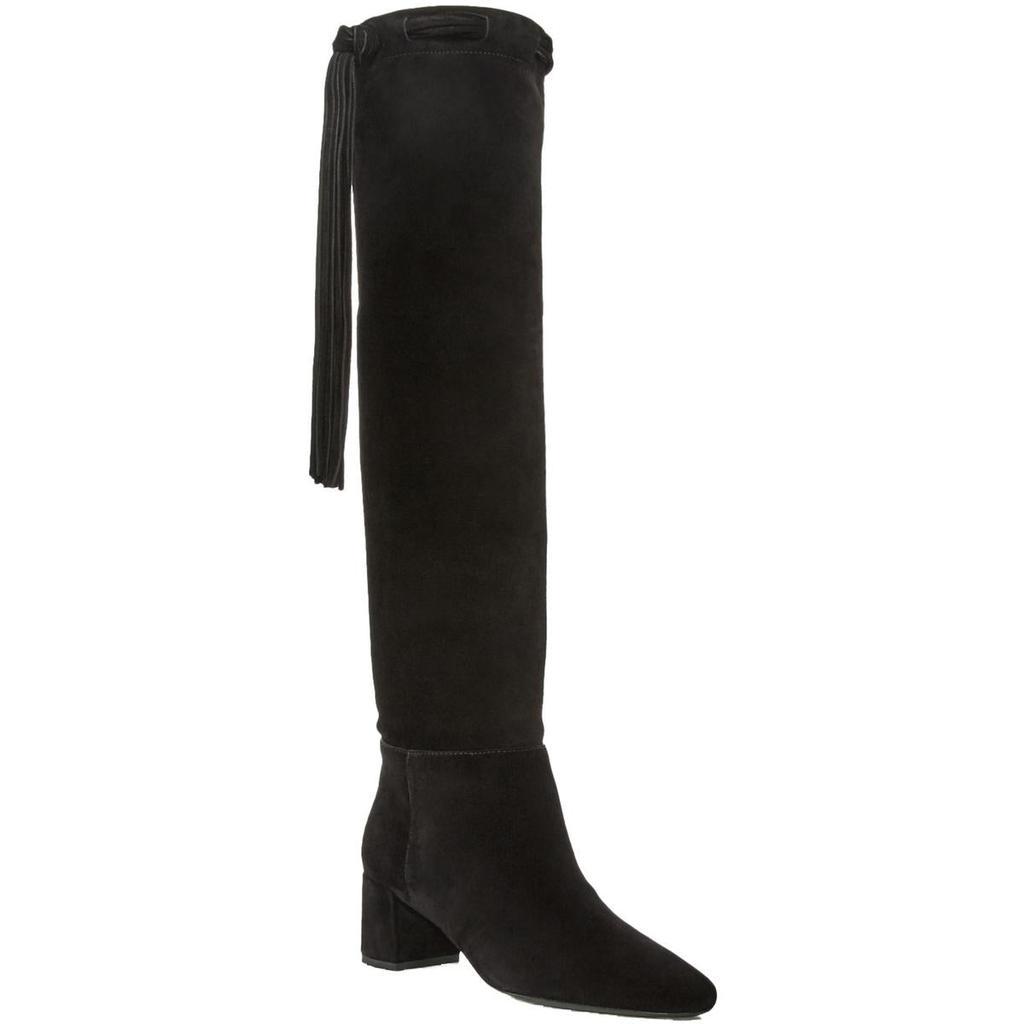 商品Yves Saint Laurent|Saint Laurent Womens Laura 50 Suede Tall Over-The-Knee Boots,价格¥4212,第1张图片