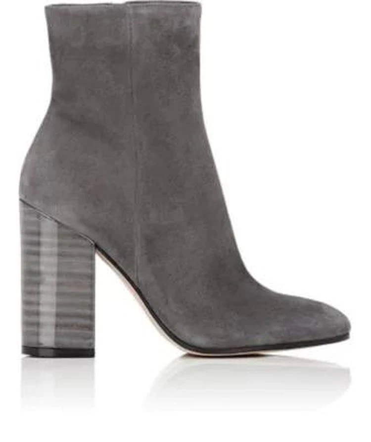 商品Gianvito Rossi|Lacquered-Heel Ankle Boots,价格¥7927,第1张图片