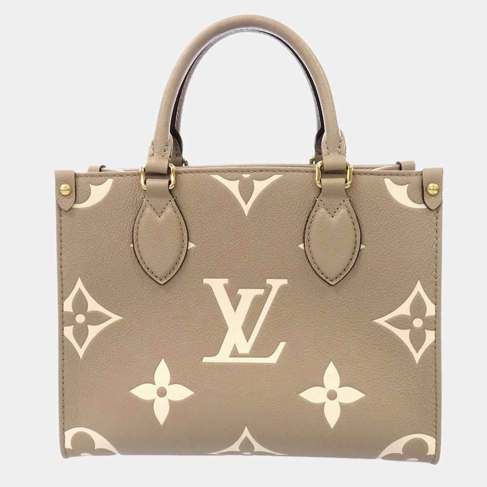 商品[二手商品] Louis Vuitton|Louis Vuitton Cream Monogram Empreinte Leather Giant Onthego PM Tote Bag ,价格¥25984,第3张图片详细描述