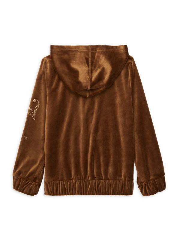 商品Juicy Couture|Girl's Velour Zip Hoodie,价格¥154,第2张图片详细描述