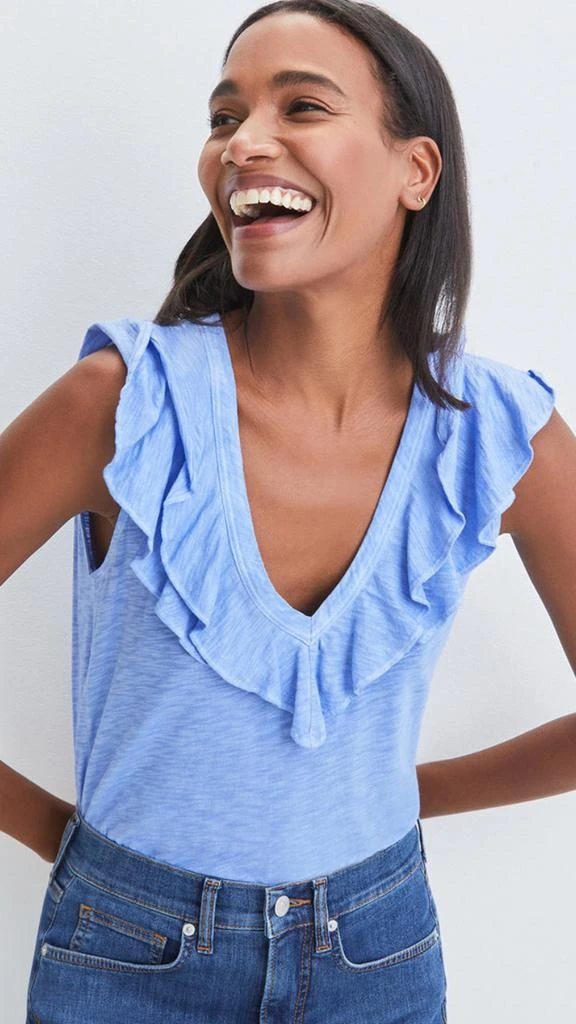 商品VERONICA BEARD|Veronica Bear Ellerie Top Blue,价格¥1006,第1张图片