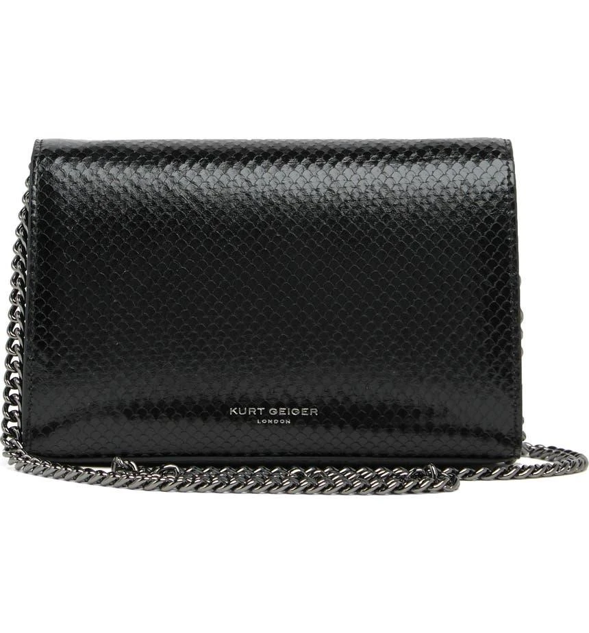 商品Kurt Geiger|Shoreditch Snakeskin Embossed Leather Shoulder Bag,价格¥1051,第3张图片详细描述