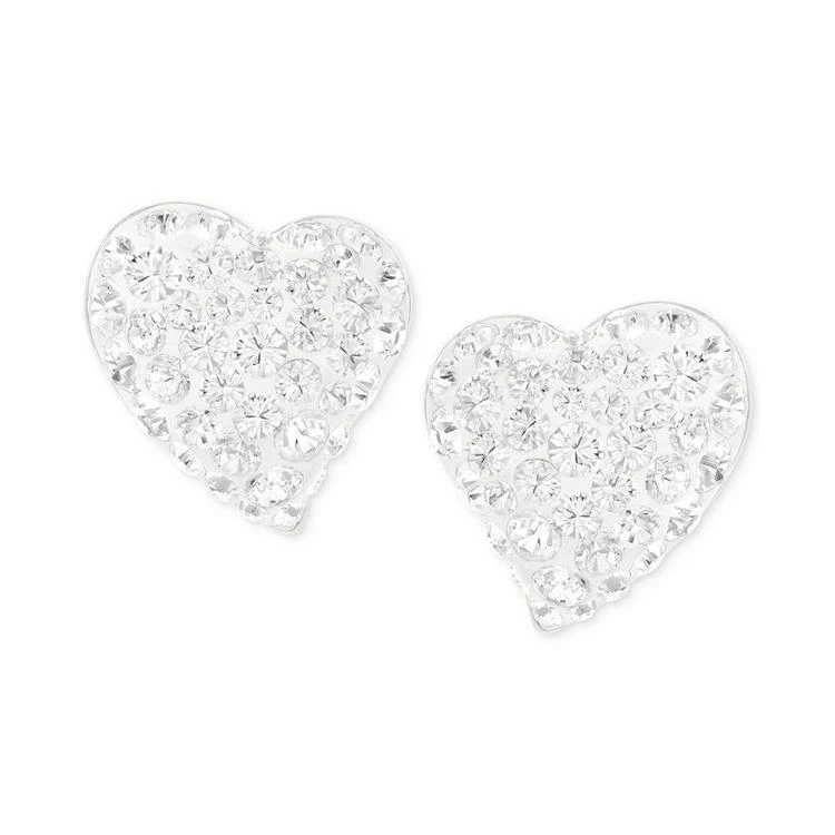 商品Swarovski|Alana Silver-Tone Clear Crystal Heart Stud Earrings,价格¥517,第1张图片