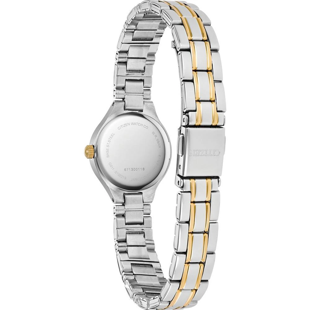 商品Citizen|Women's Quartz Two-Tone Stainless Steel Bracelet Watch 22mm, Created for Macy's,价格¥598,第3张图片详细描述