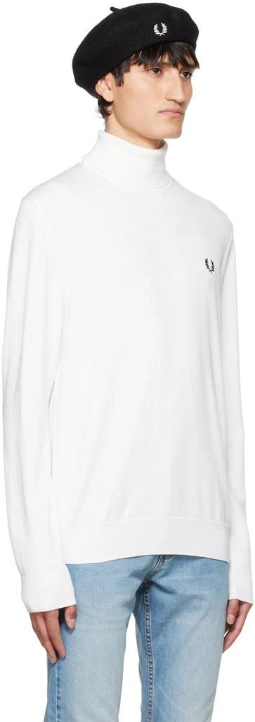 商品Fred Perry|Off-White Roll Neck Turtleneck,价格¥292,第2张图片详细描述