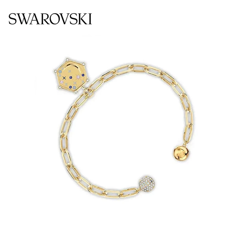 SWAROVSKI 施华洛世奇  THE ELEMENTS 链上新月 手链 镀金色 M码 5569182 送女友  商品