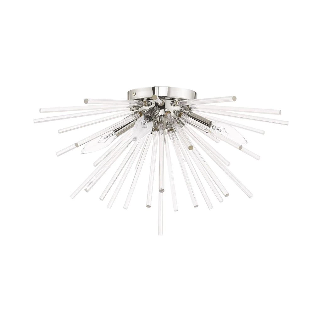 商品Livex Lighting|Four Light Polished Chrome Ceiling Mount,价格¥2047,第2张图片详细描述