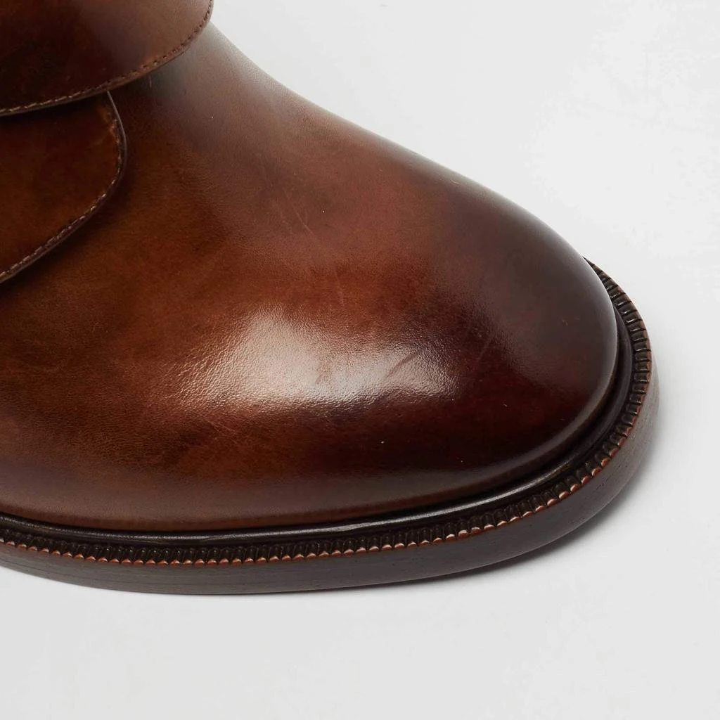 Salvatore Ferragamo Brown Leather Nevers Boots Size 39 商品