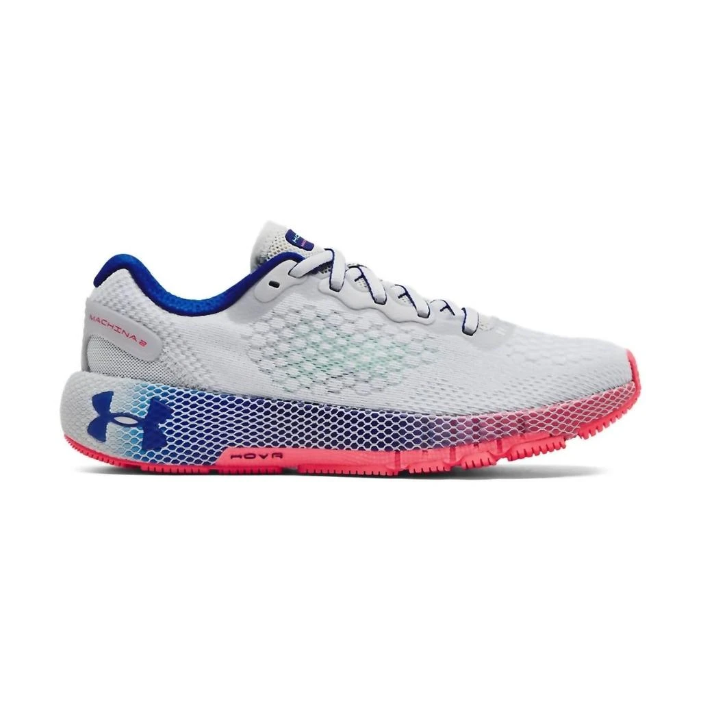 商品Under Armour|Women's Hovr Machina 2 Running Shoes - Medium Width In Gray/pink,价格¥855,第1张图片