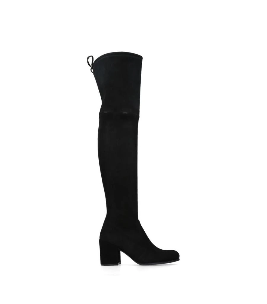 商品Stuart Weitzman|Suede Tieland Over-The-Knee Boots 70,价格¥6411,第3张图片详细描述