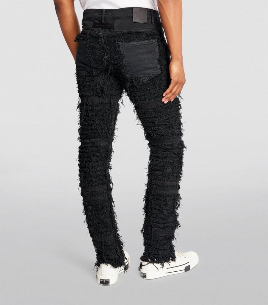 x Blackmeans Distressed Slim Jeans商品第4张图片规格展示