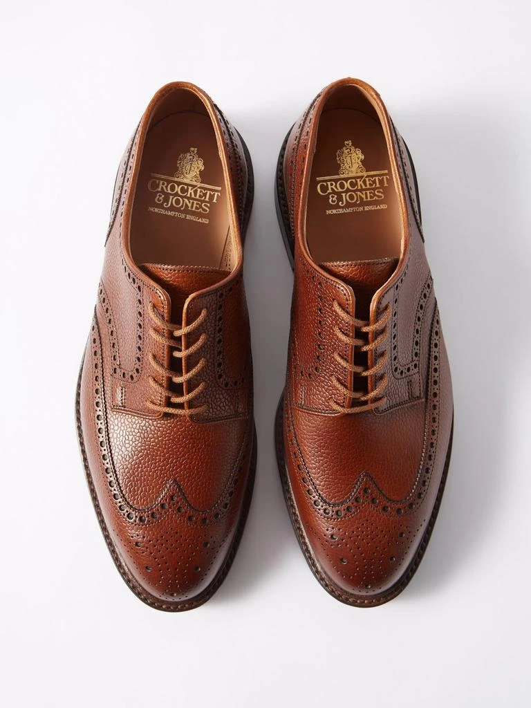 商品Crockett & Jones|Pembroke grained-leather brogues,价格¥3012,第3张图片详细描述