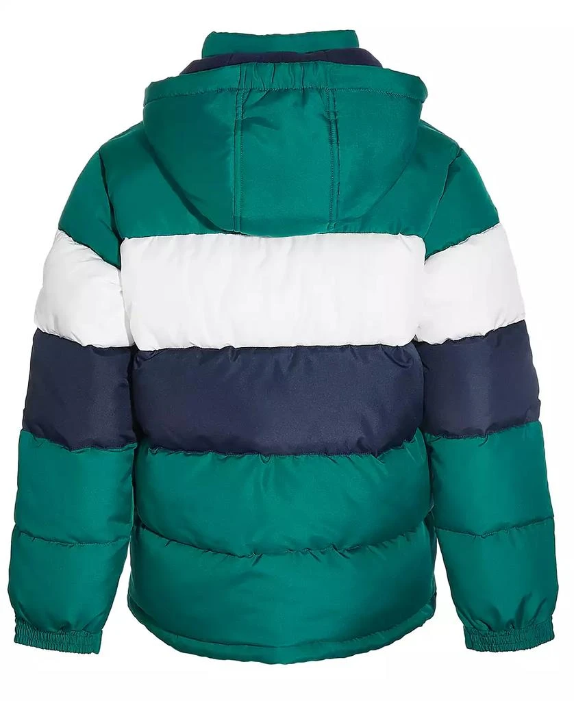 商品Reebok|Big Boys Colorblocked Fleece-Lined Full-Zip Hooded Puffer Jacket,价格¥202,第4张图片详细描述