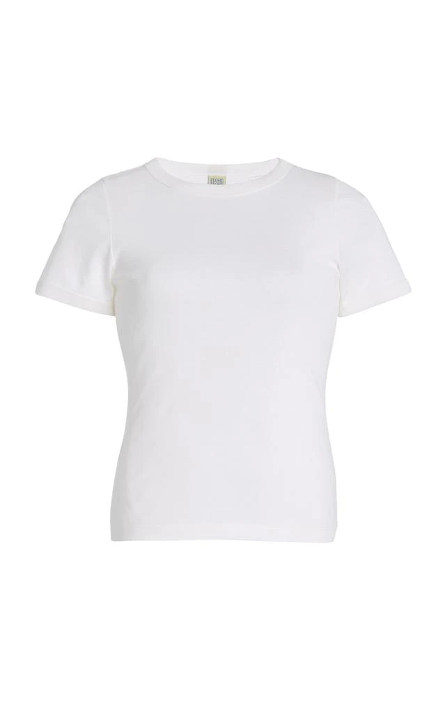 商品Flore Flore|Flore Flore - Car Organic Cotton Tee - White - XS - Moda Operandi,价格¥801,第1张图片