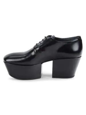 商品Prada|Women's Leather Heeled Derbys,价格¥4828,第6张图片详细描述